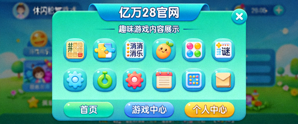 亿万28官网趣味游戏内容展示 - 休闲益智游戏界面